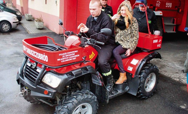 Dwuosobowy quad jest teraz na wyposażeniu OSP