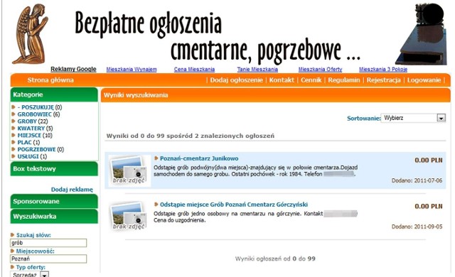 Na większości cmentarzy "handlu" grobami nikt nie kontroluje.