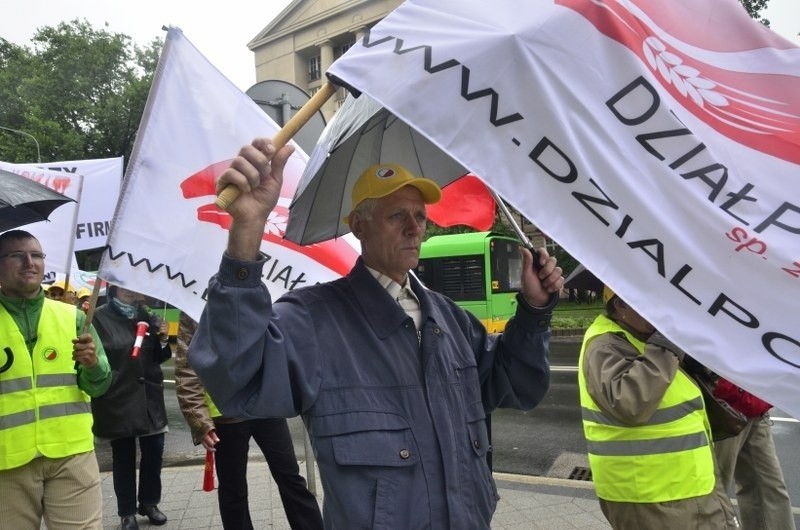 Protest rolników w Poznaniu.