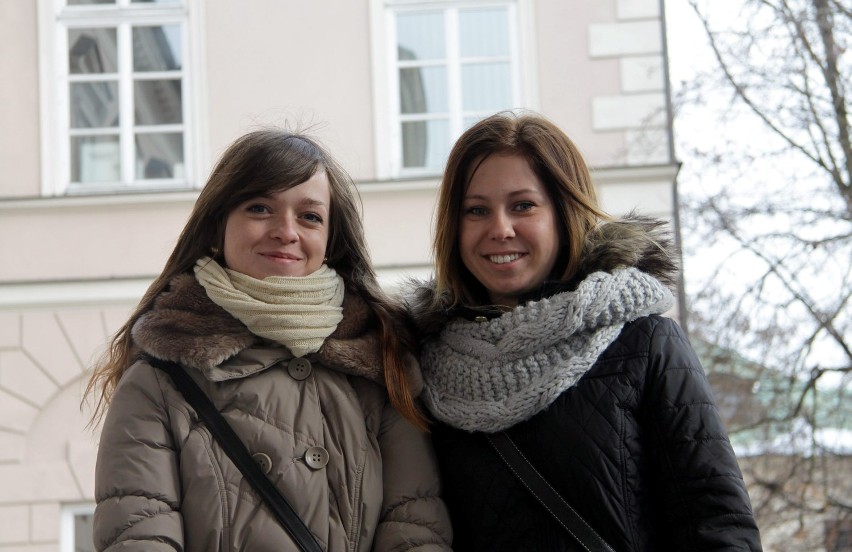 Ania Daniewska i Ania Drawik, studentki IIroku...