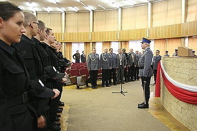 Ślubowanie w Komendzie Wojewódzkiej Policji w Katowicach [ZDJĘCIA]