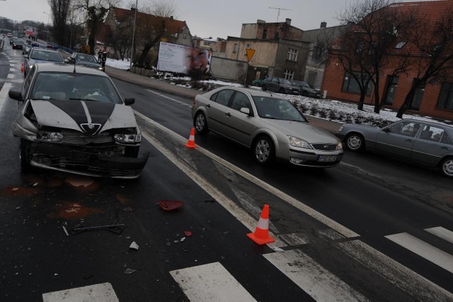 Wypadek w Śremie.