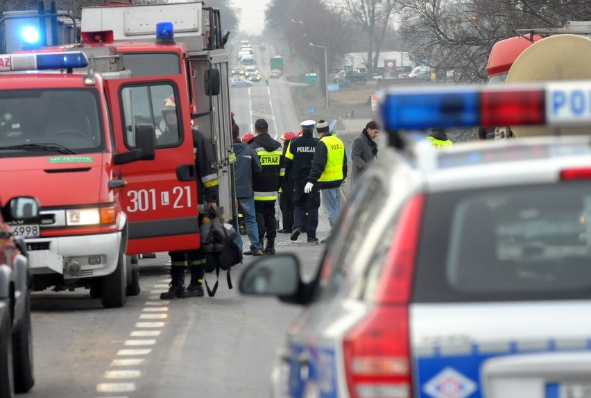 Na miejscu ostatniego wypadku w Bogucinie, 15 grudnia.