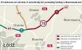 Autostradą A2 do Warszawy tylko jedną jezdnią