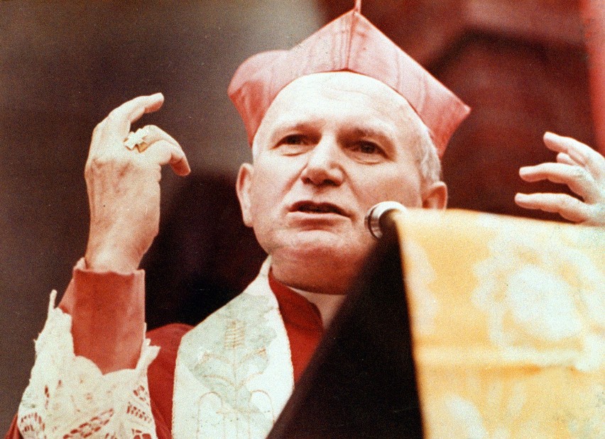 Kardynał Karol Wojtyła na męskiej pielgrzymce do Piekar 28...