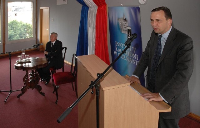Gościem Instytutu Zachodniego był także Radosław Sikorski, obecny minister spraw zagranicznych.