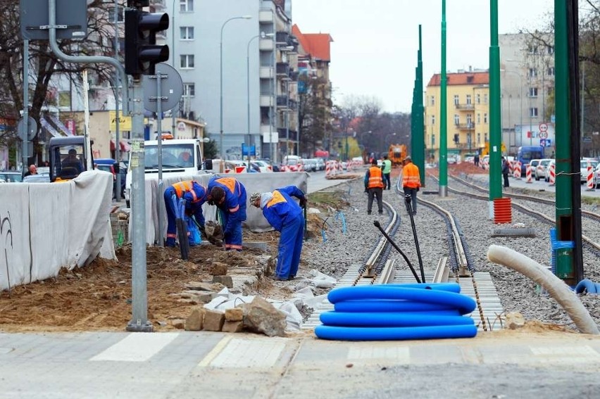 Praca na ulicy Grunwaldzkiej idzie pełną parą