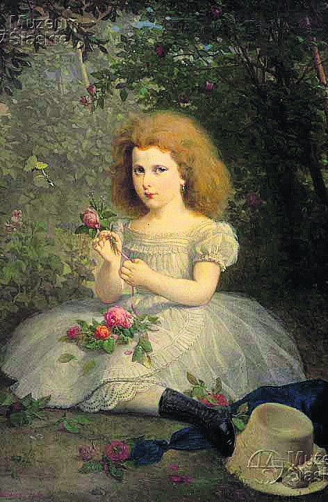 Portret hrabianki Thun, Artur Grottger,  1860