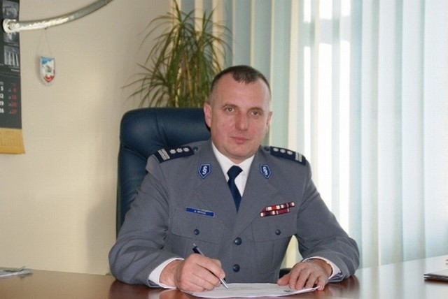 Insp. Janusz Myga, komendant policji w Opocznie