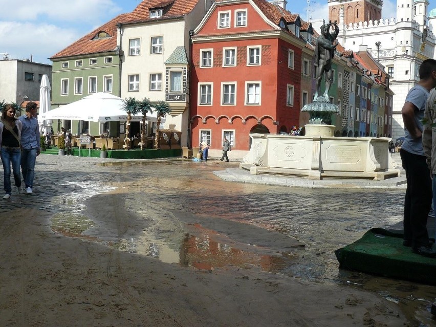 Poznań: Stary Rynek pod wodą. Zobacz film i zdjęcia
