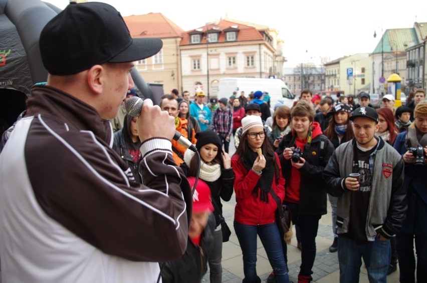 Promowali Lublin Battle przed ratuszem