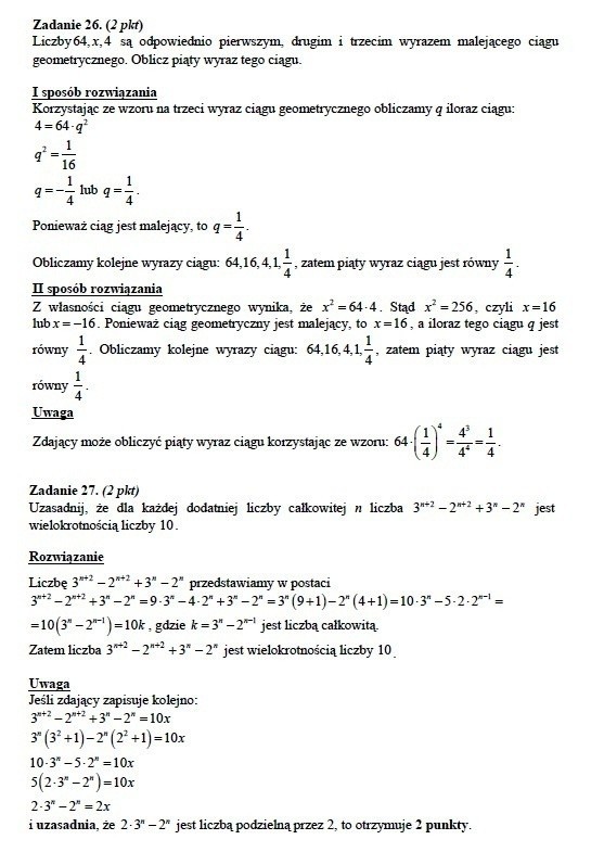 Matury 2012: Test i odpowiedzi z matematyki