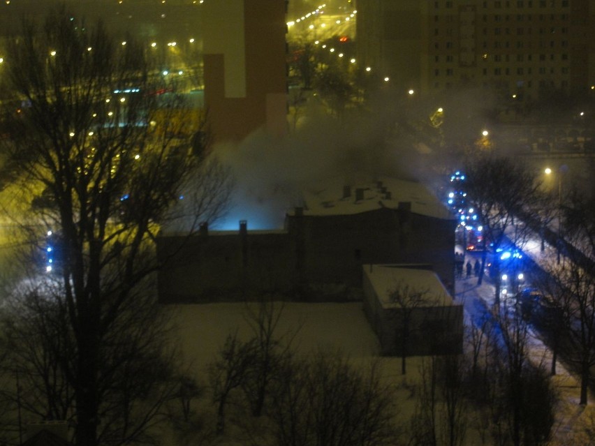 Pożar przy Przędzalnianej 112 w Łodzi