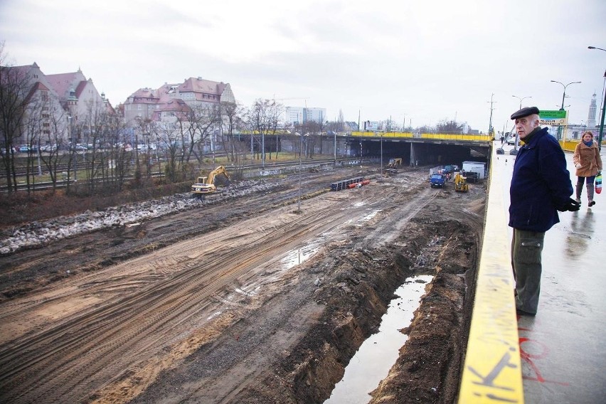 Trwa budowa trasy tramwajowej do dworca kolejowego