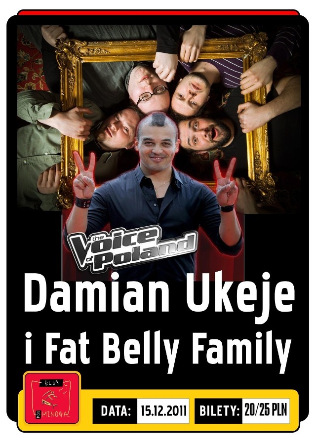Damian Ukeje i grupa Fat Belly Family zagrają w czwartek w klubie Pod Minogą
