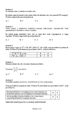 Próbne testy gimnazjalne: matematyka [ODPOWIEDZI i ARKUSZE] | Głos  Wielkopolski