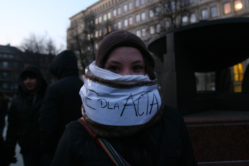 Kolejny protest przeciwko ACTA w Katowicach [ZDJĘCIA]