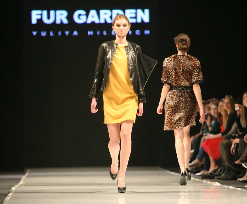Yuliya Hilevich na Fashion Week. Pokaz kolekcji FUR GARDEN [ZDJĘCIA]