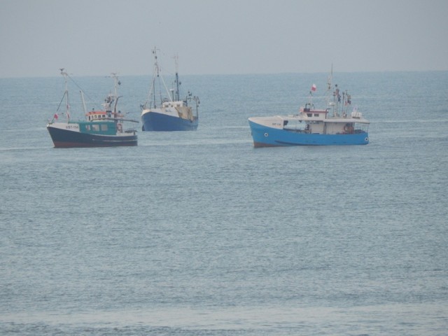 Protest rybaków z Ustki