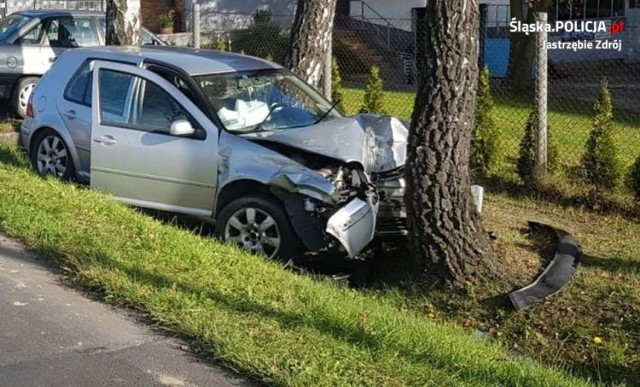 Wypadek w Jastrzębiu: poważne zderzenie BMW  z volkswagenem