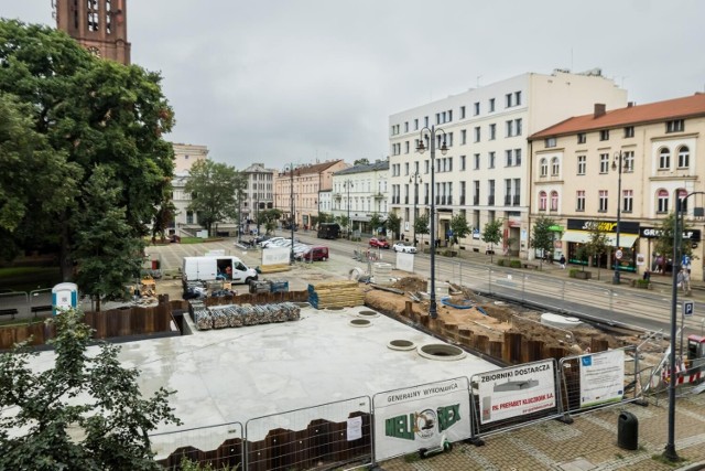Trwają prace przy budowie systemu zbiorników retencyjnych w Bydgoszczy.