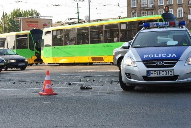 Pożar tramwaju na Hetmańskiej przy galerii Green Point