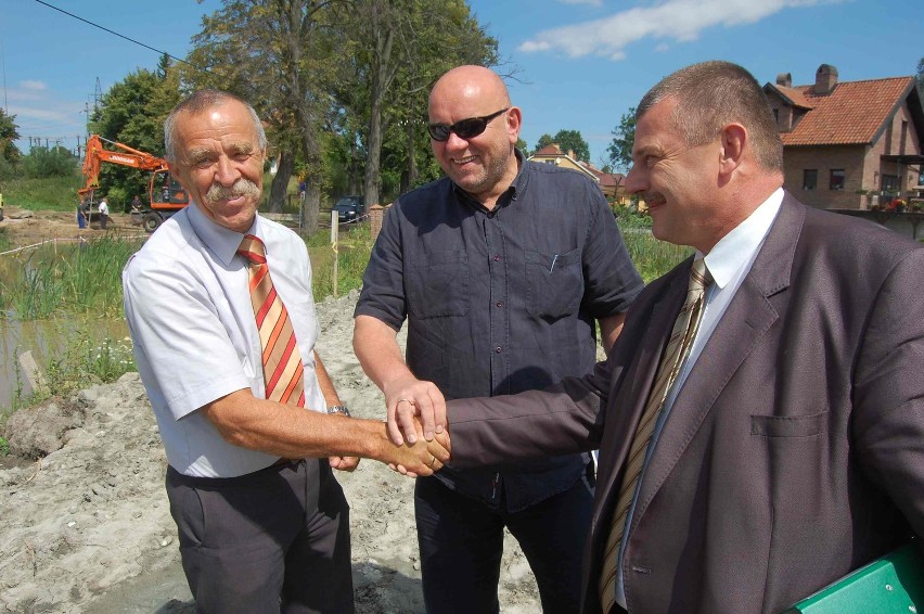 Antoni Fila, Leszek Sarnowski oraz Wojciech Cymerys na ul....