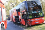Wypadek Polskiego Busa w Toruniu. Jeden z kierujących był pijany