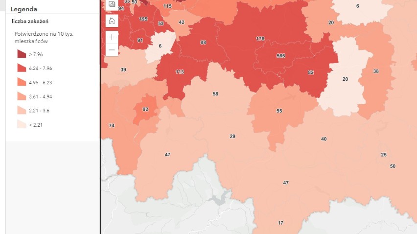 Chrzanów, Oświęcim, Wadowice, Olkusz. Nie żyje 8 osób z COVID-19, 318 nowych przypadków zakażenia koronawirusem w regionie