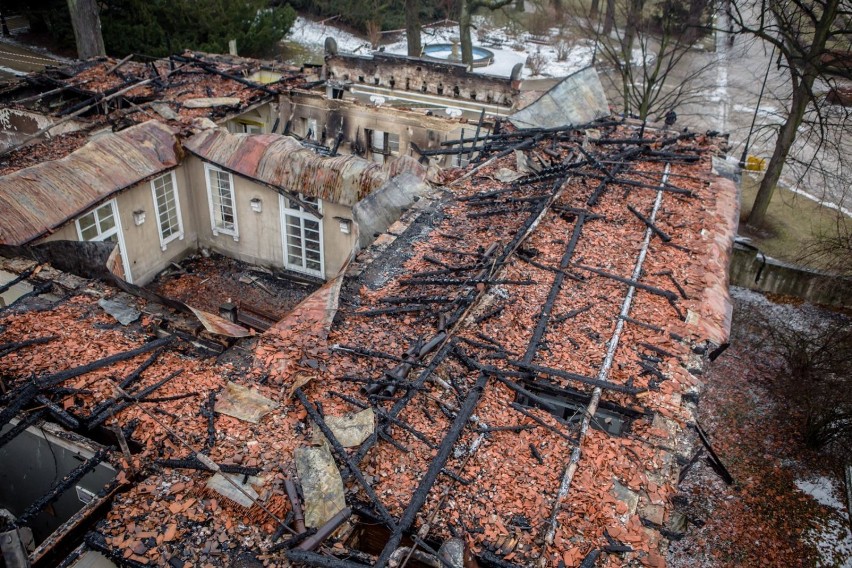 Uzdrowisko Szczawno-Zdrój po pożarze  - ogrom zniszczeń