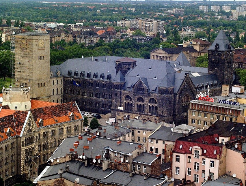 Panorama Poznania z tarasu widokowego Uniwersytetu...