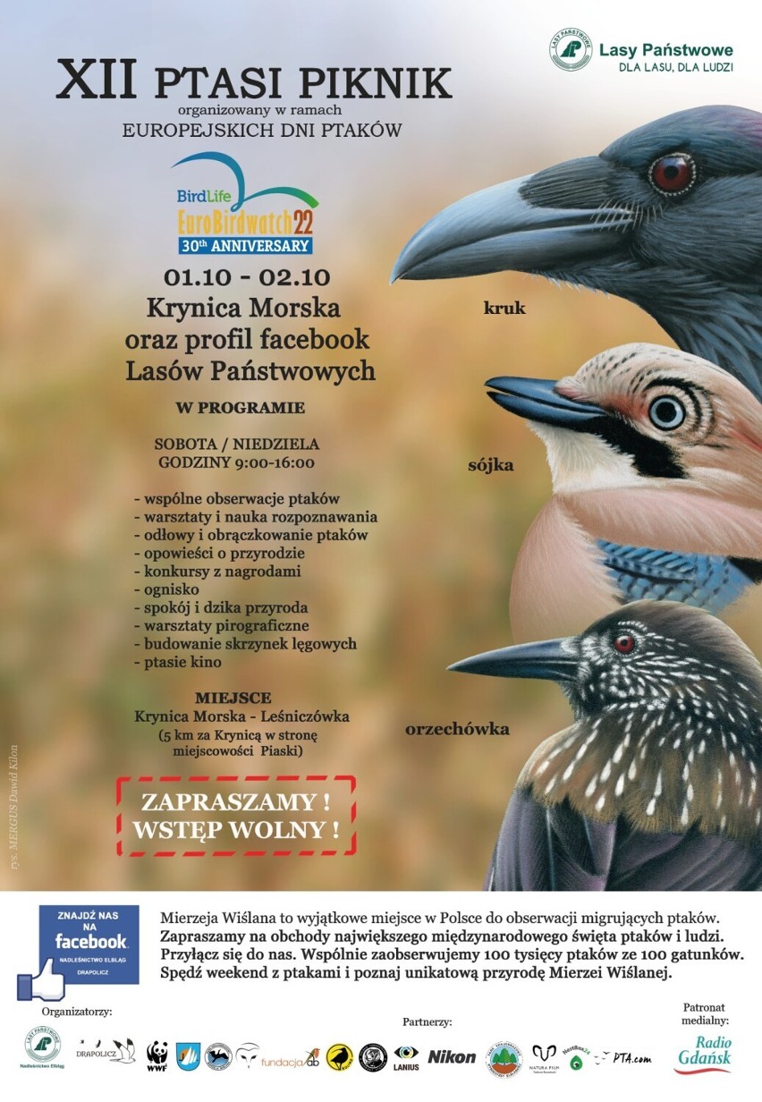  Mierzeja Wiślana. XII Ptasi Piknik-Europejskie Dni Ptaków na Mierzei Wiślanej 2022