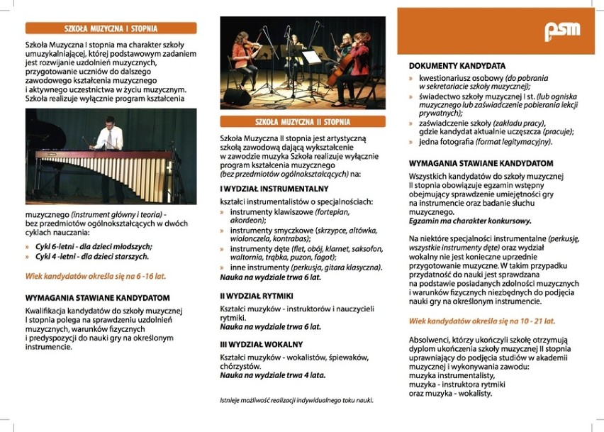 Szkoła muzyczna w Zduńskiej Woli czeka na zapisy do 5 czerwca