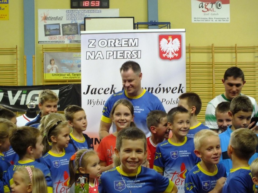 Jacek Krzynówek w Uniejowskiej Akademii Piłkarskiej Olimpiko
