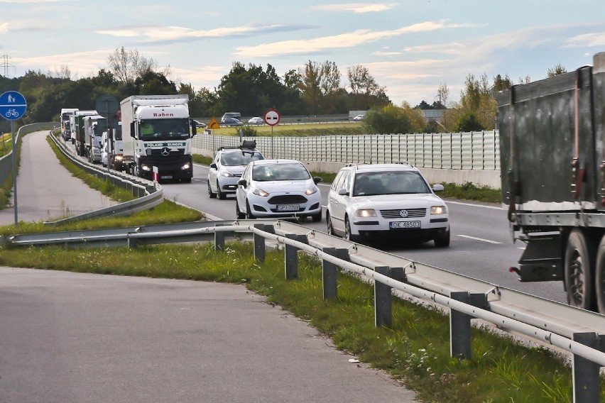 Wypadek na Wschodniej Obwodnicy Wrocławia 6.10.2020