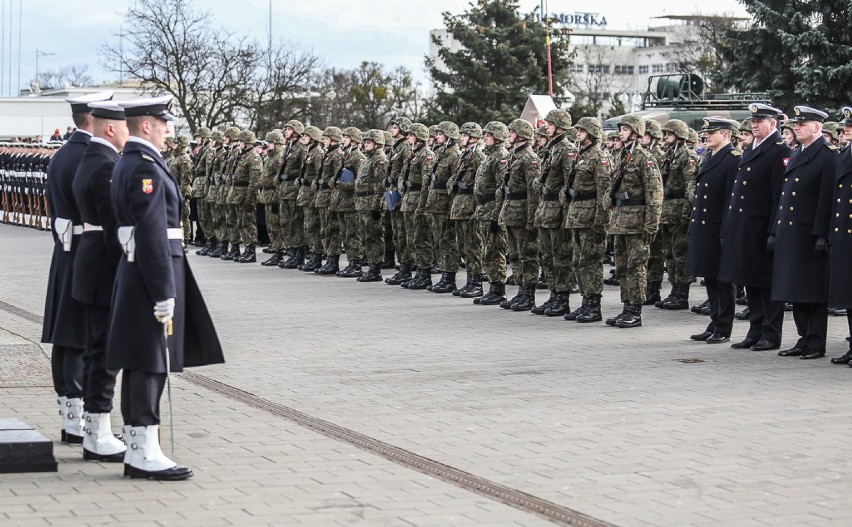 Przysięga wojskowa elewów w Gdyni