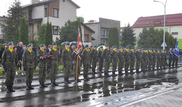 Kompania honorowa 3 Batalionu Zmechanizowanego w Zamościu/fot. Tadeusz Kowalski