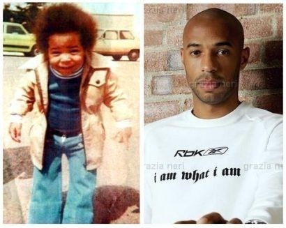 Thierry Henry jako dziecko miał na głowie piękne afro...