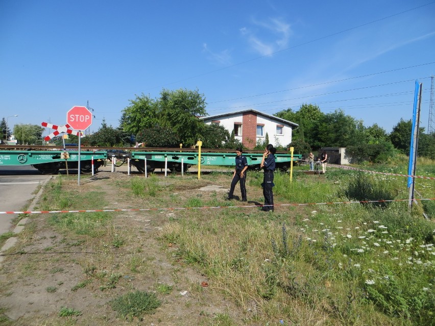 Wypadek na przejeździe kolejowym w Pile