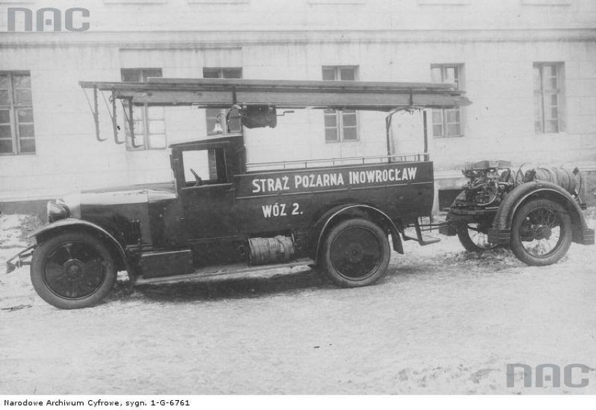 Samochód strażacki w Inowrocławiu, okres międzywojenny