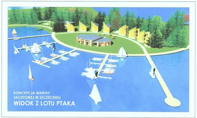 Jeden z projektów z roku 2008, marina miała wówczas powstać w rejonie ulicy Kościuszki
