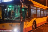 Autobus zderzył się z tramwajem w Grudziądzu [wideo, zdjęcia]