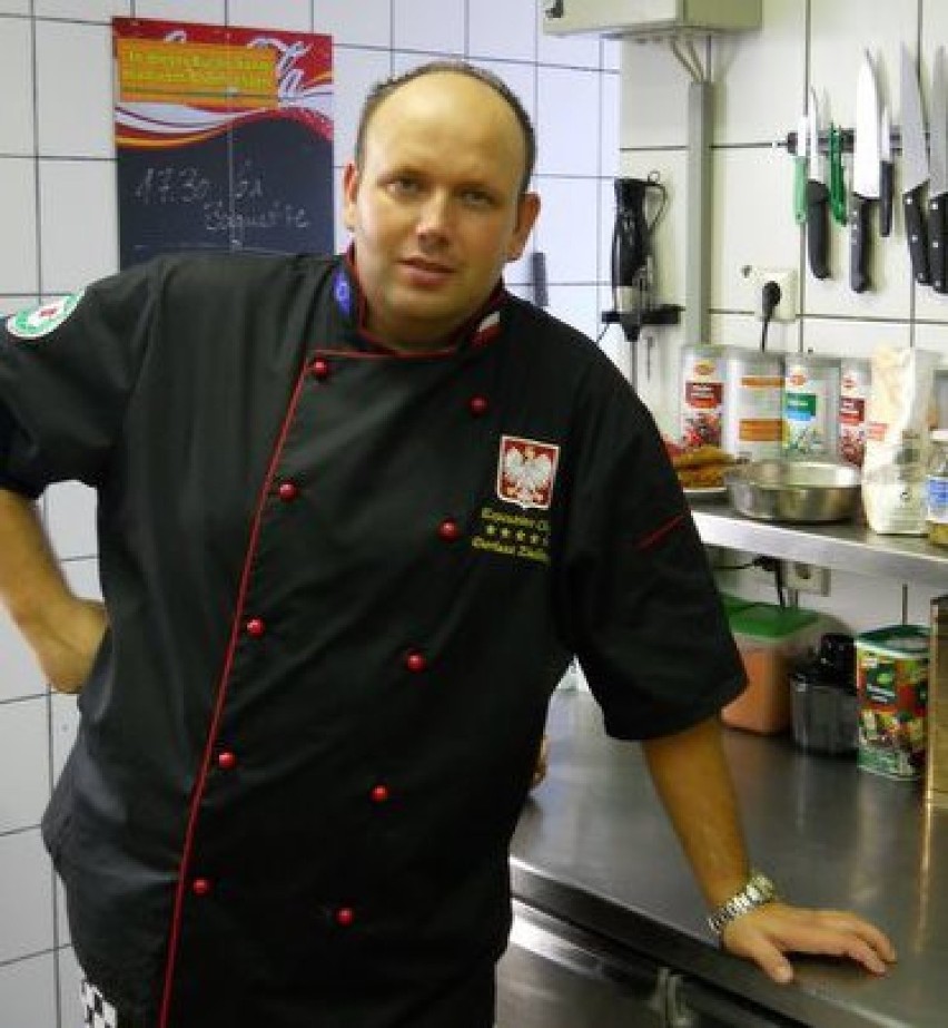 Dariusz Zieliński, kucharz w restauracji SABAT w...