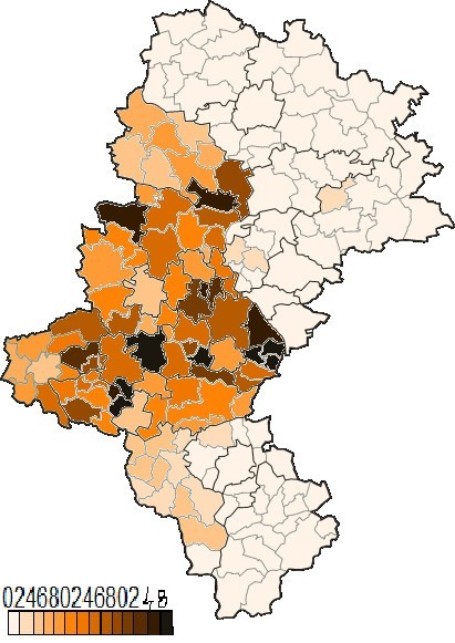 Plik:Wyniki RAŚ według gmin w wyborach do sejmiku województwa śląskiego (2010)