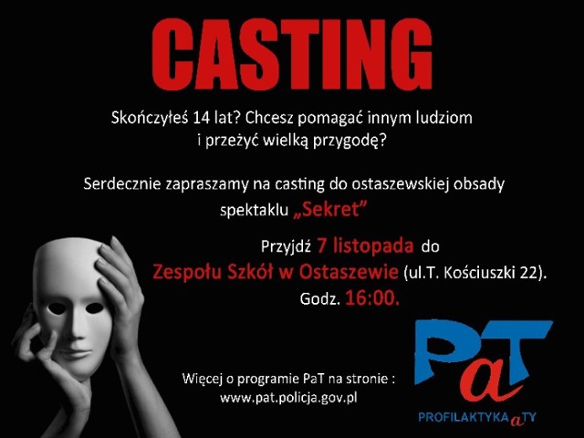 Ostaszewo. Wyłoniona podczas castingu obsada będzie fundamentem nowej, miejscowej grupy PaT.