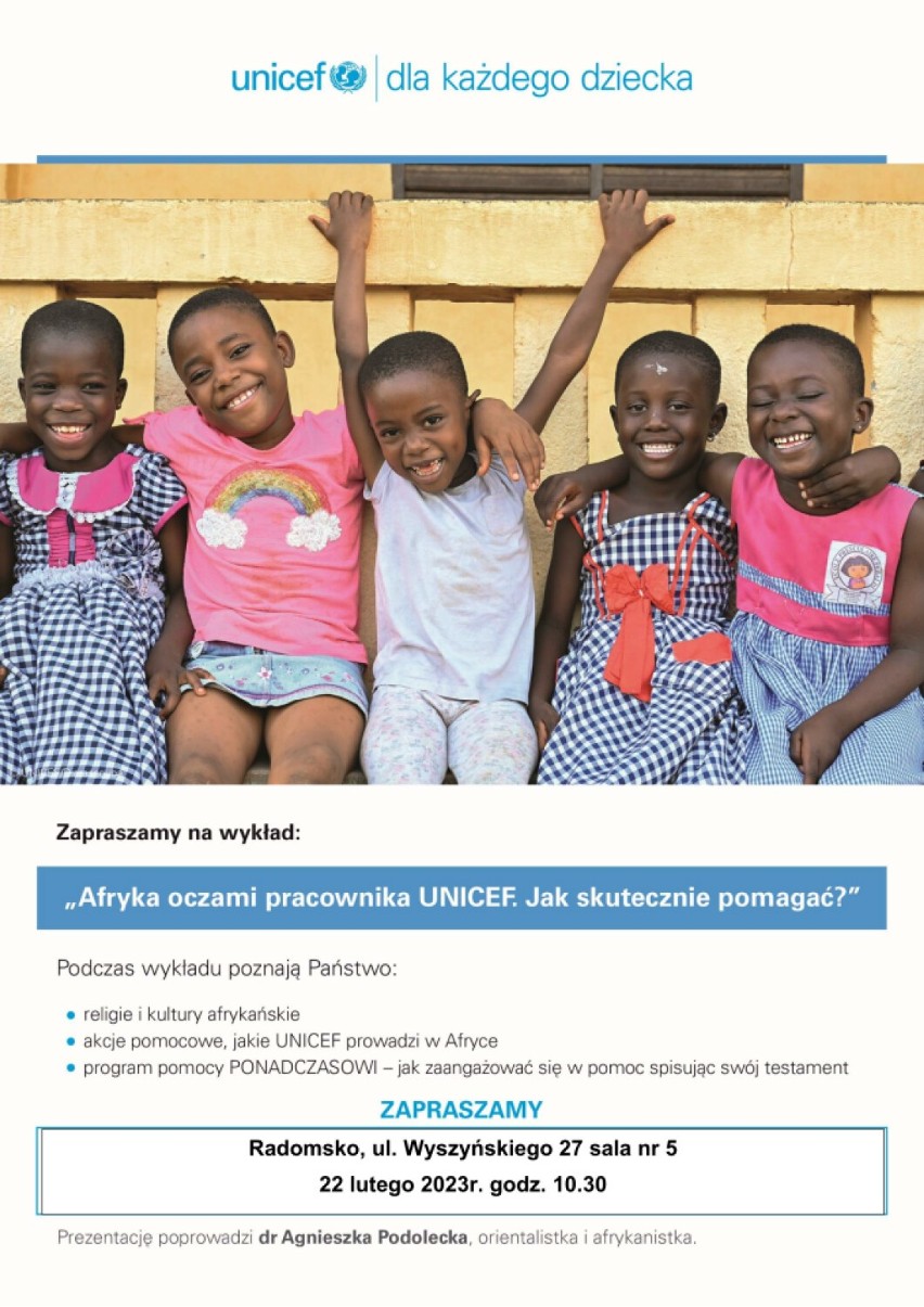 RUTW w Radomsku zaprasza na wykład "Afryka oczami pracownika UNICEF"
