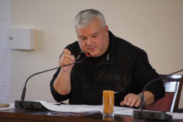 Posiedzenie komisji bezpieczeństwa w starostwie powiatowym w Radomsku (19.11.2019)