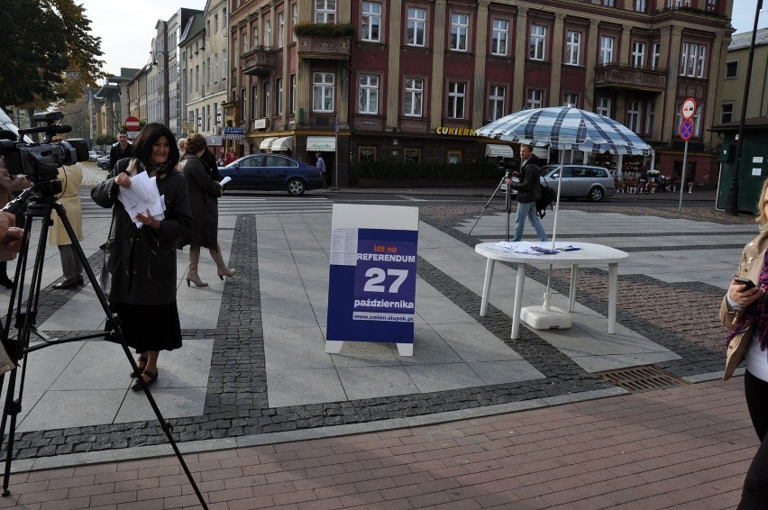 Akcja referendalna na ulicach Słupska