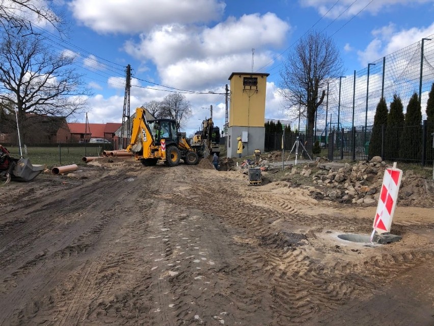 Postępy remontu drogi w Warszkowie