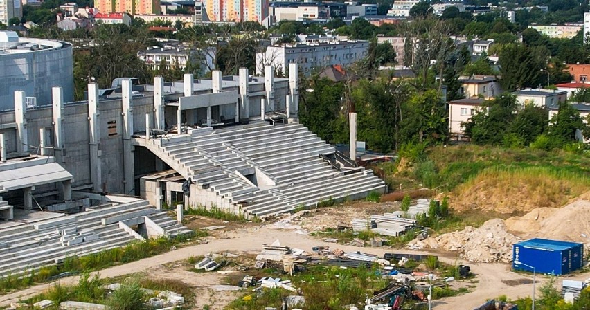 Szokujące zdjęcia! Budowa stadionu dla Radomiaka z lotu ptaka